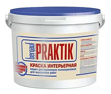 Praktik Краска интерьерная водно-дисперсионная полиакриловая для внутренних работ, 25 кг, Bergauf